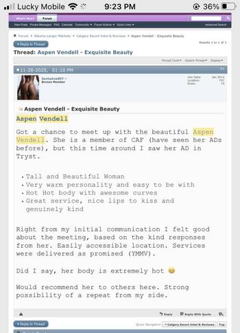 𝙰𝚜𝚙𝚎𝚗 𝚅𝚎𝚗𝚍𝚎𝚕𝚕, 22 Black female escort, Calgary